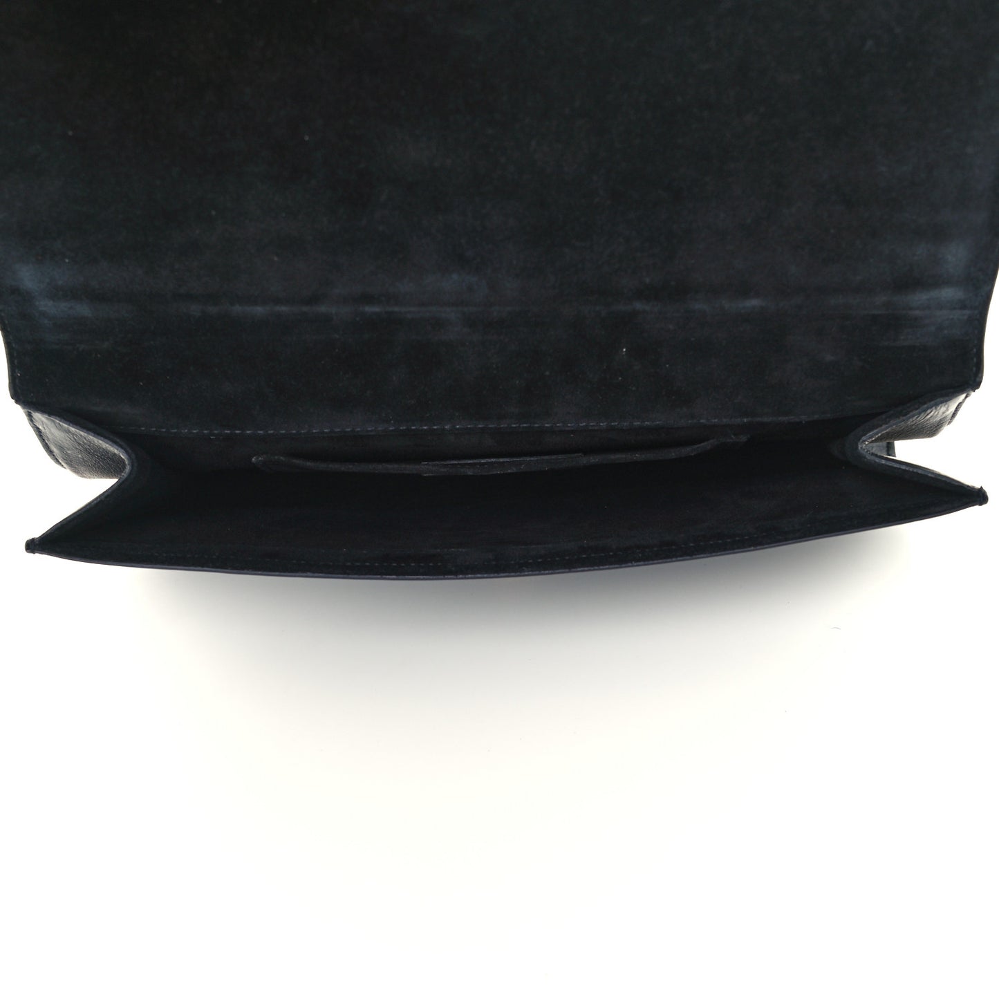 Calfskin Classic Y Ligne Clutch Black