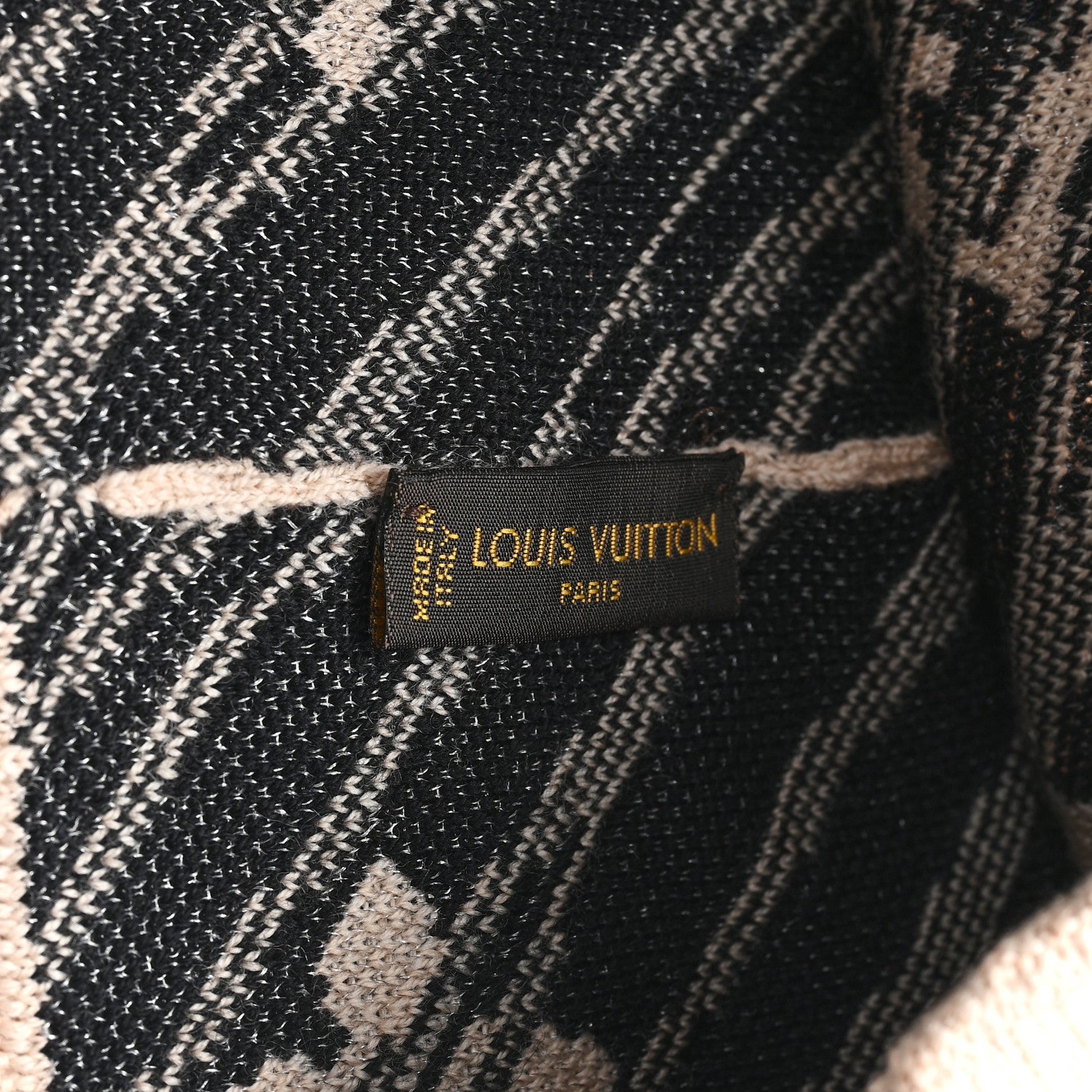 Louis Vuitton Wool Monogram Beanie Hat Beige 5 of 5