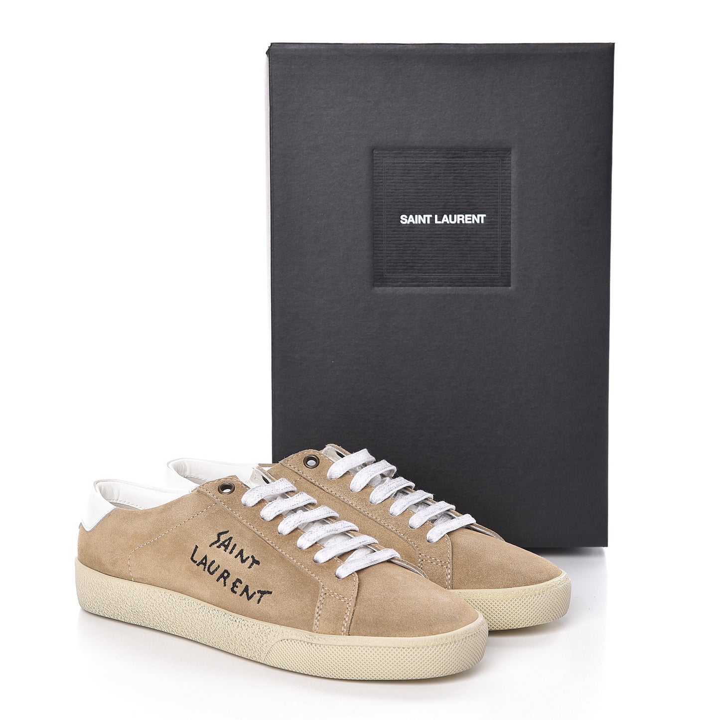 Distressed Canvas Court Classic Sneakers 38 Desert