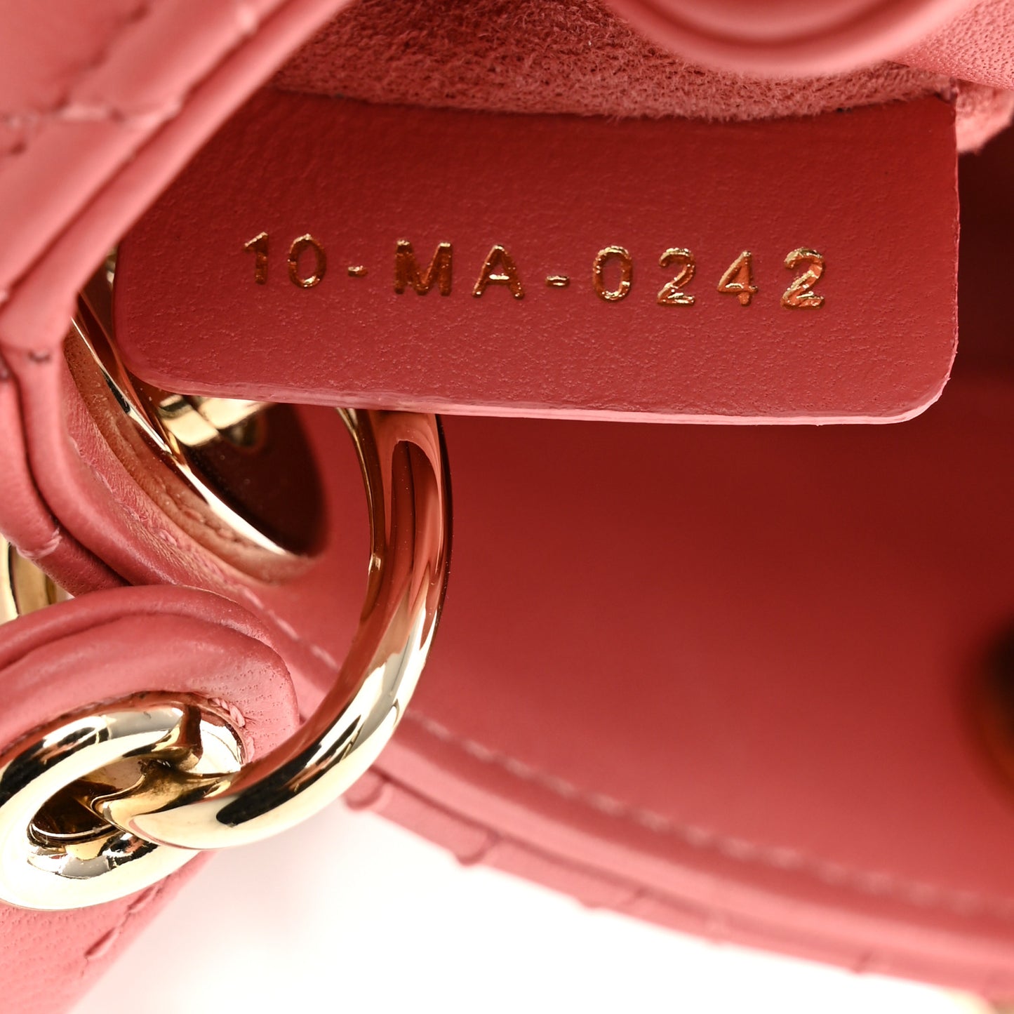Lambskin Cannage Micro Lady Dior Pink