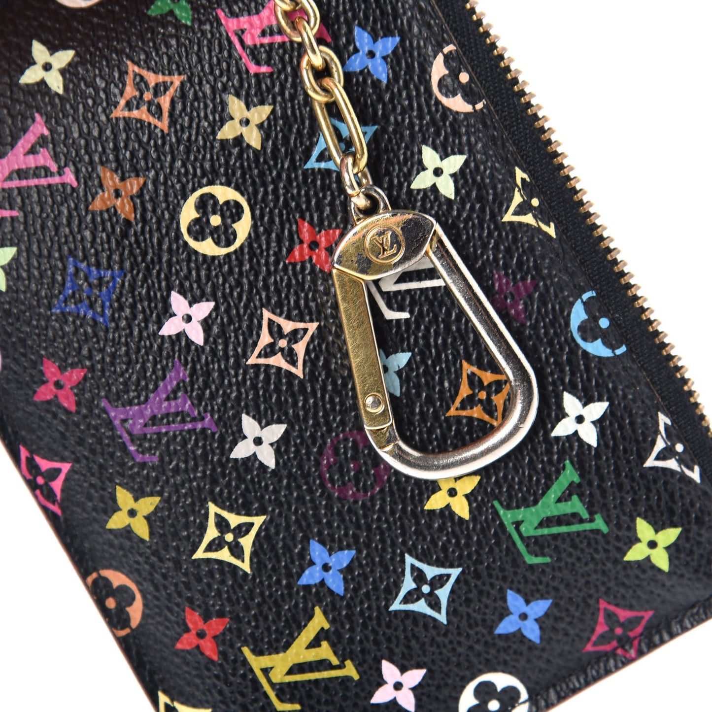 Monogram Multicolor Key Pouch Black Grenade