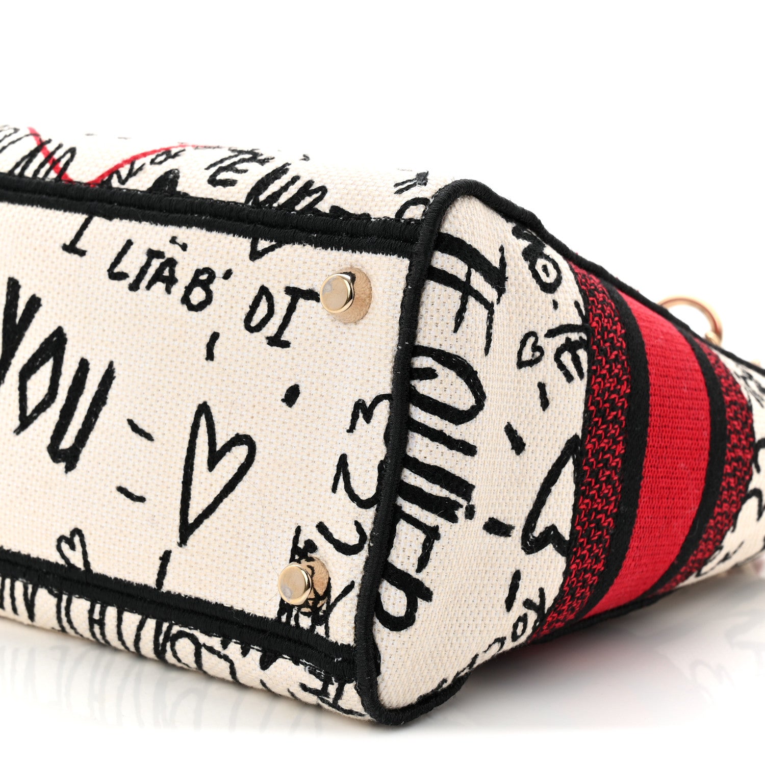 Christian Dior Canvas Medium DiorAmour Graffiti Lady D-Lite Latte 10 of 10