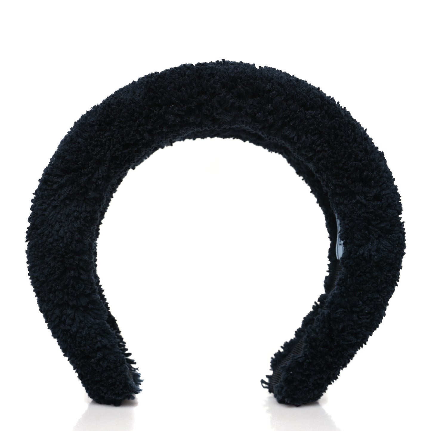 Terrycloth Logo Headband Black White