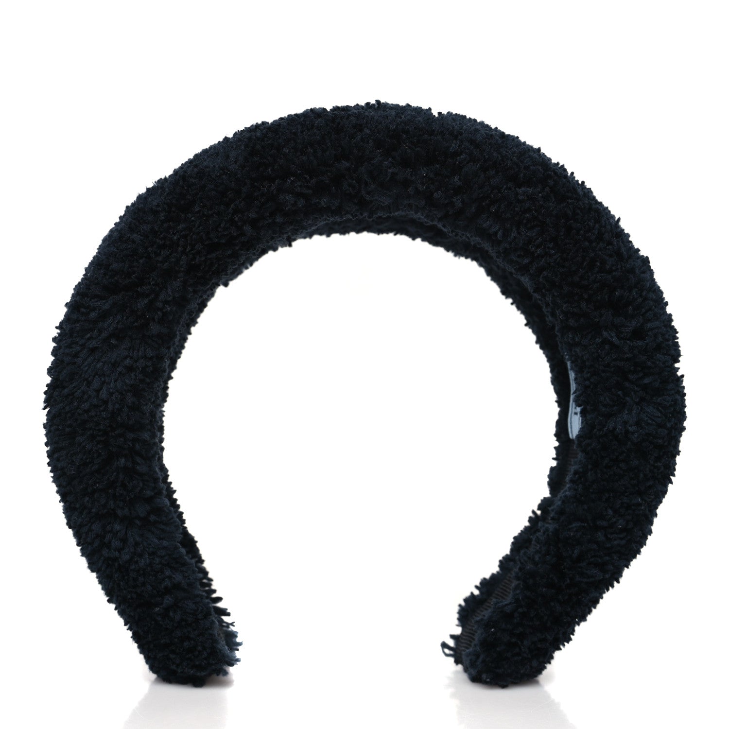 Prada Terrycloth Logo Headband Black White 1 of 6