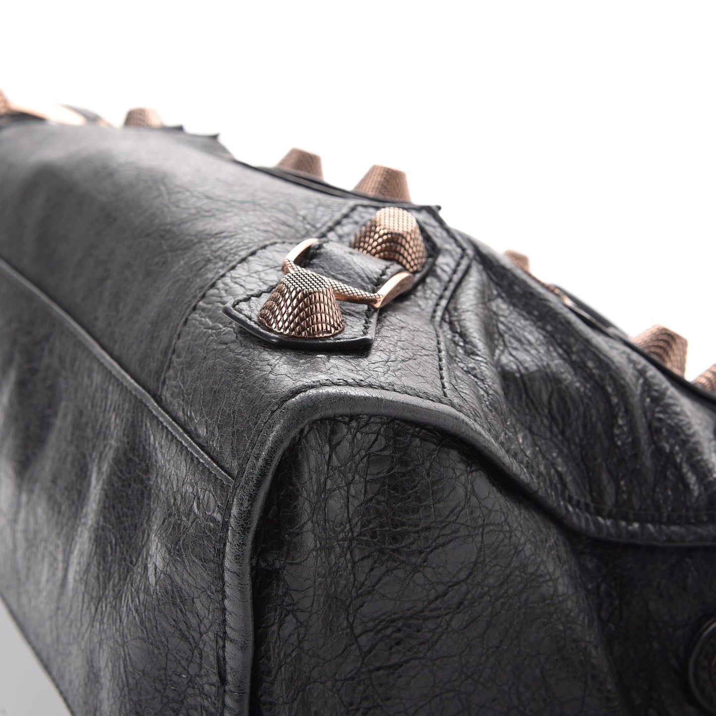 Agneau Giant 21 Rose Gold Hardware City Black