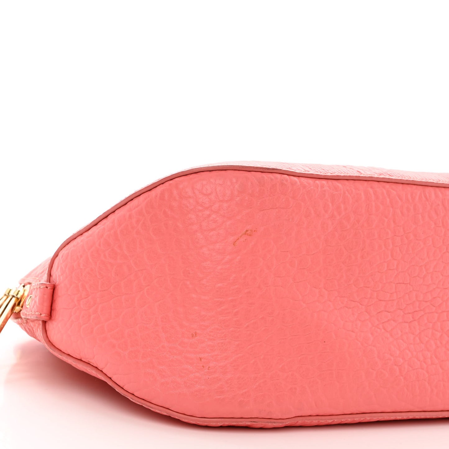 Heritage Grain Check Embossed Small Orchard Bowling Bag Pink