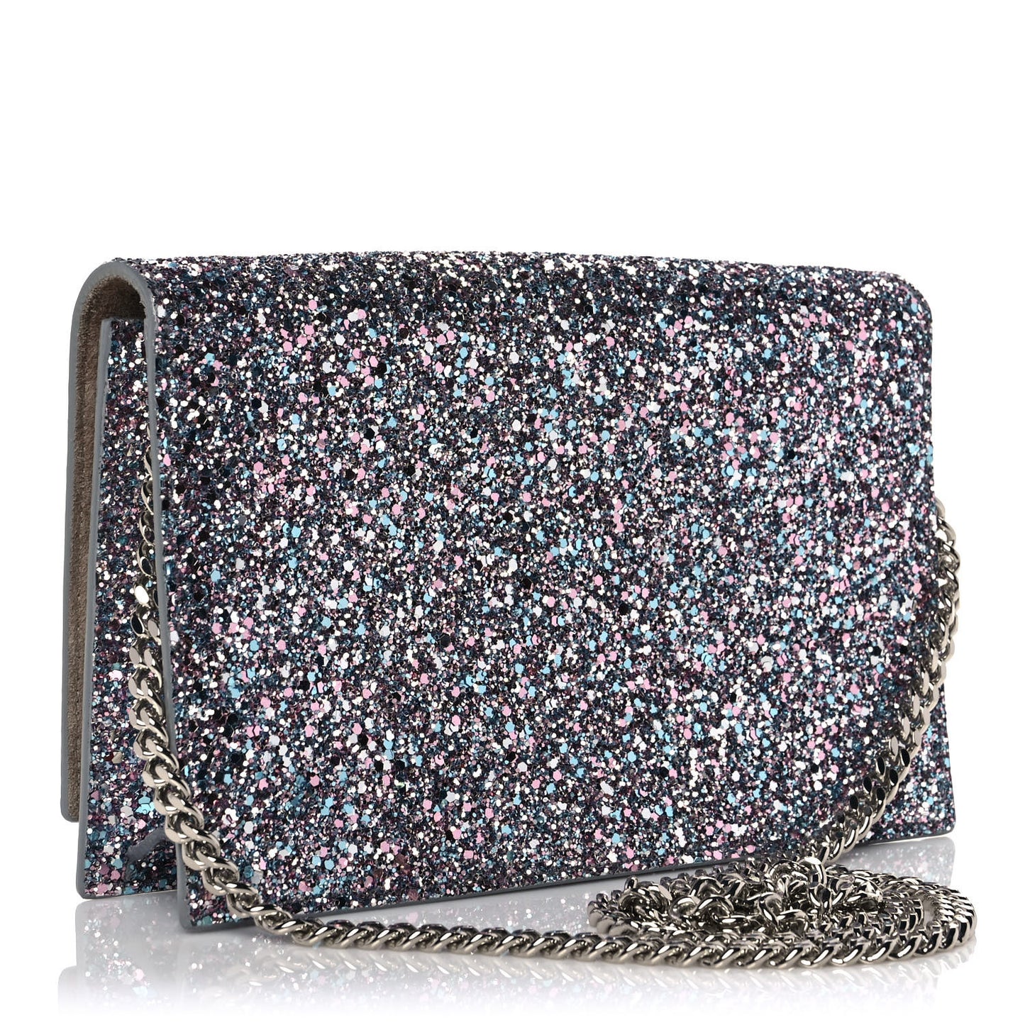 Glitter Florence Wallet on Chain Bubblegum Mix