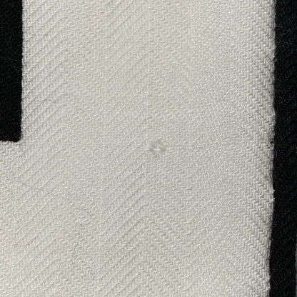 Hermes Cashmere Silk Tatouages Marins Bandana Shawl 140 White Black 5 of 5