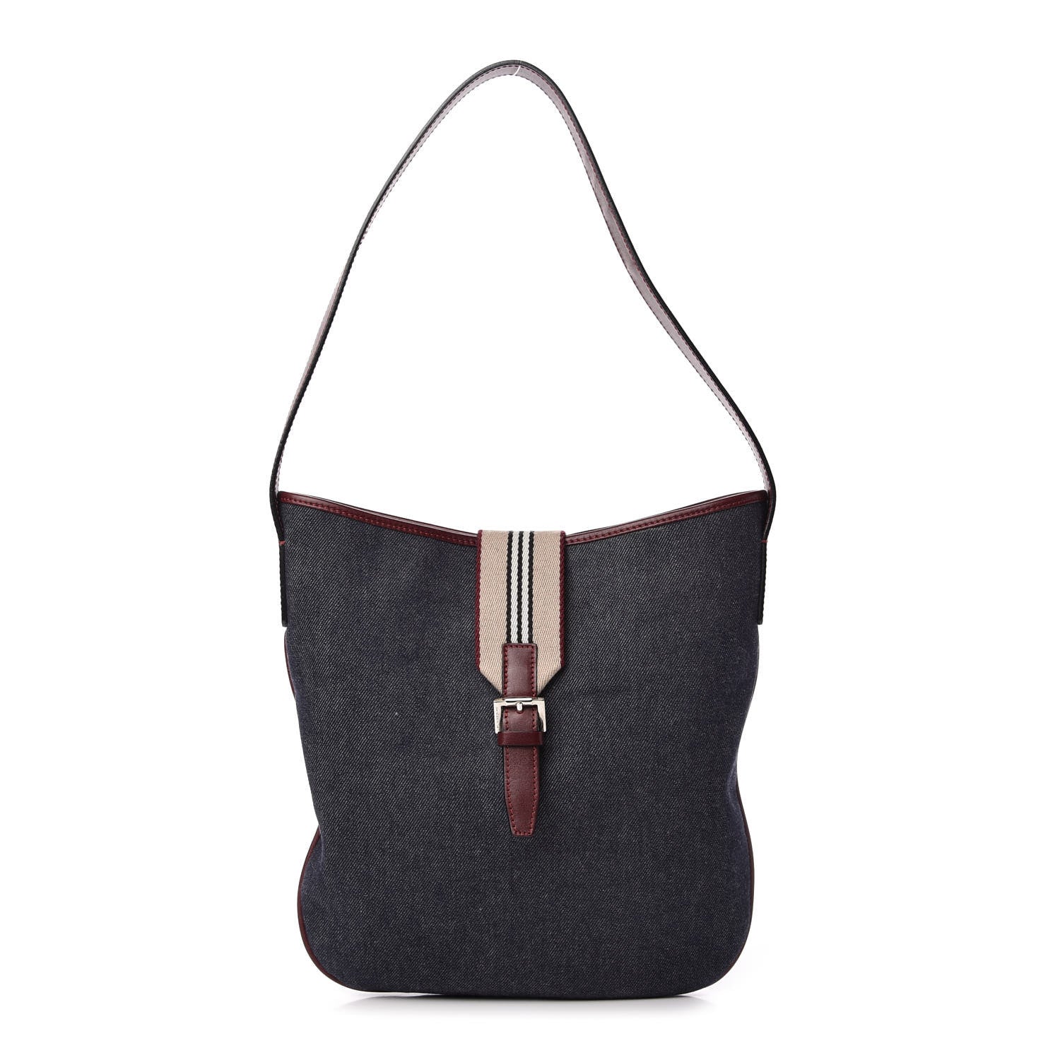 Burberry Denim Hobo Shoulder Bag Blue 1 of 10