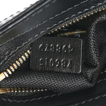 Gucci Calfskin Mini Moon Side Shoulder Bag Black 7 of 10