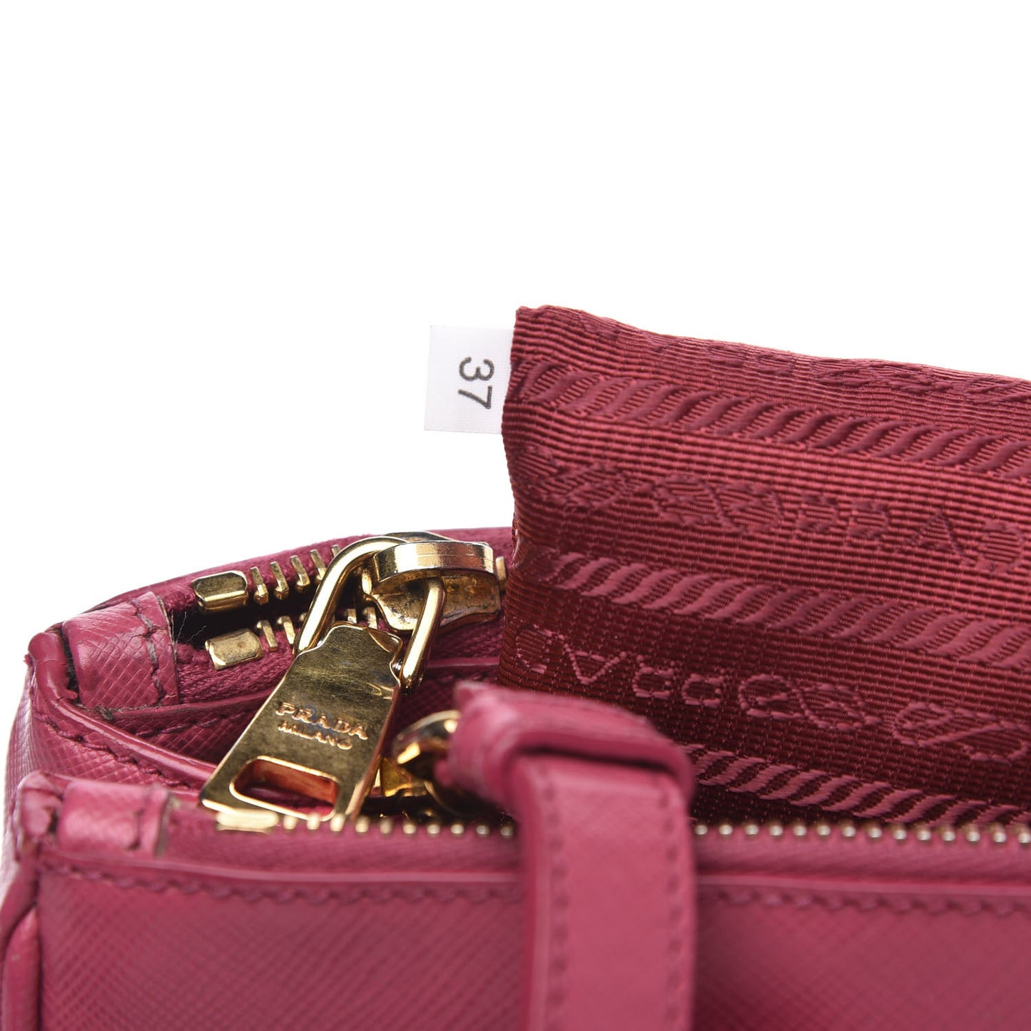 Saffiano Mini Galleria Double Zip Tote Peonia