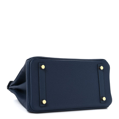 Hermes Togo Birkin 25 Bleu Abysse 3 of 12