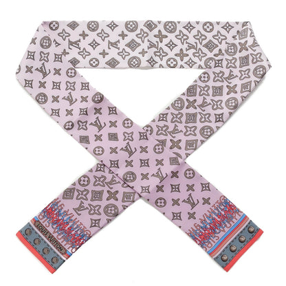 Louis Vuitton Silk Monogram Map Bandeau Rose Poudre 1 of 5