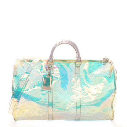 Louis Vuitton PVC Monogram Keepall Bandouliere 50 Iridescent Prism 1 of 13