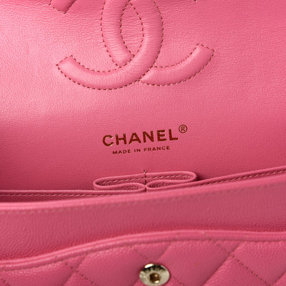 Chanel Caviar Quilted Medium Double Flap Pink 8 of 10