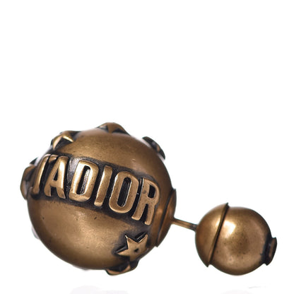 Christian Dior Metal J'Adior Mise En Dior Tribal Earrings Gold 3 of 4
