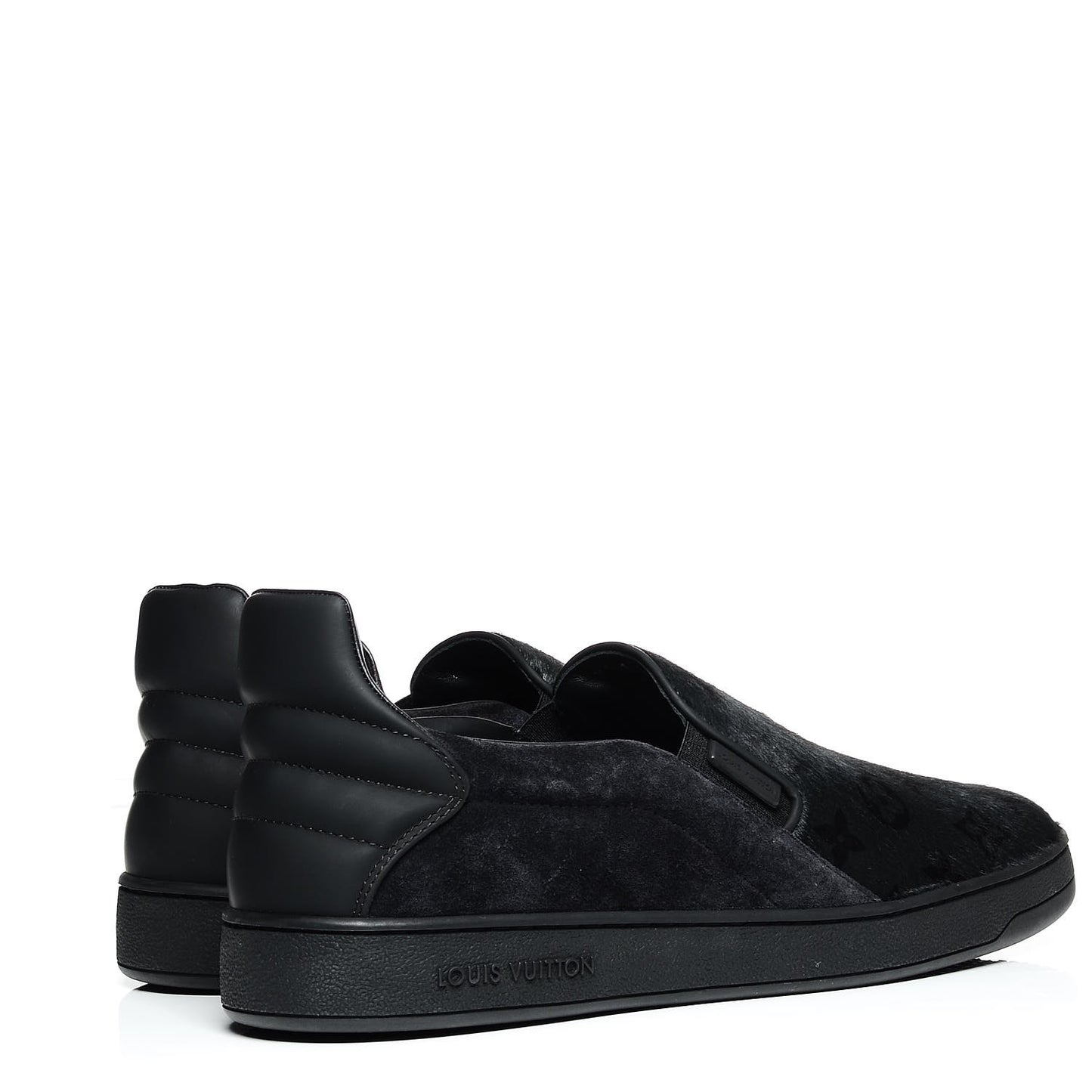 Pony Hair Frontrow Slip On Sneakers 6 Anthracite