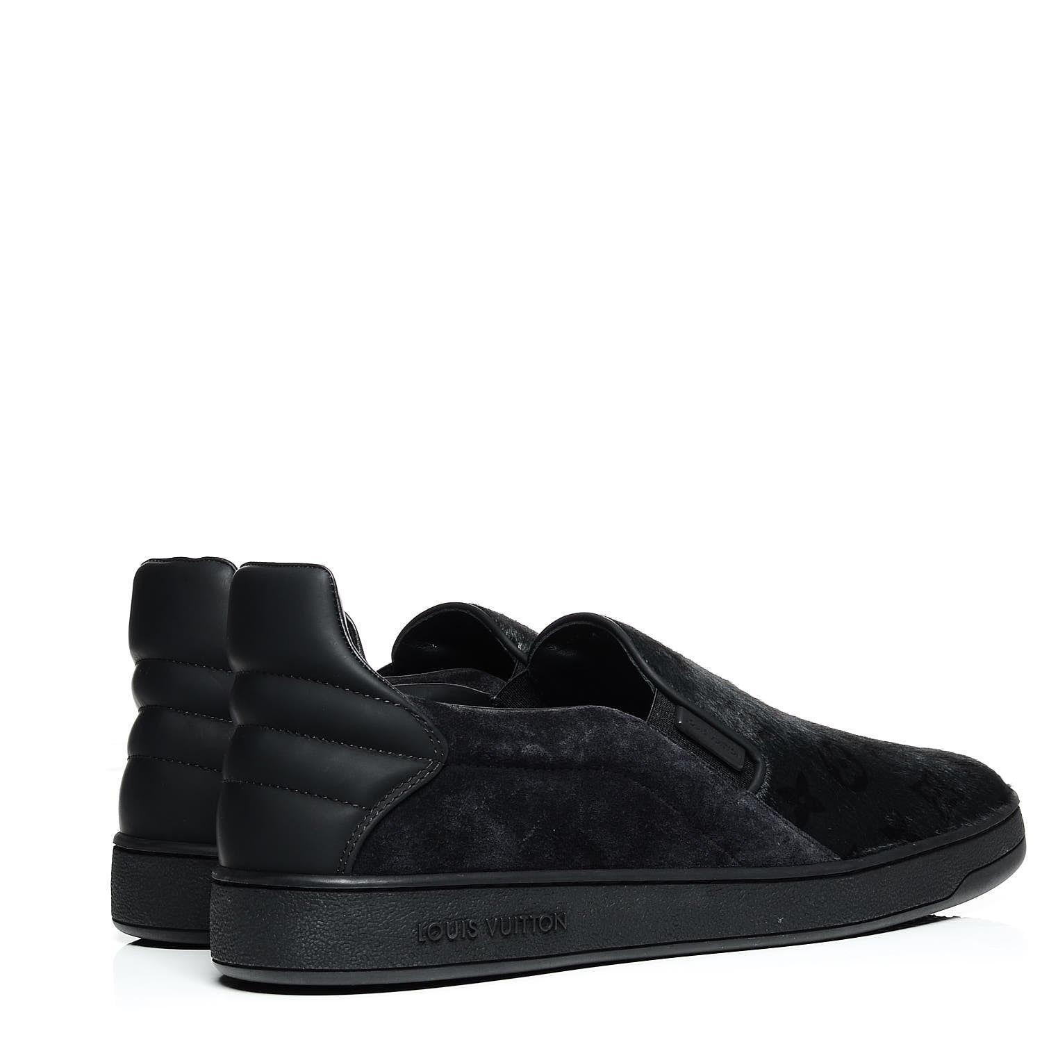 Louis Vuitton Pony Hair Frontrow Slip On Sneakers 6 Anthracite 4 of 10
