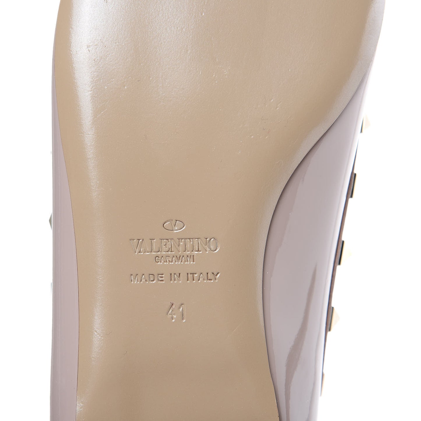 Patent Rockstud Ballerina Flats 41 Poudre