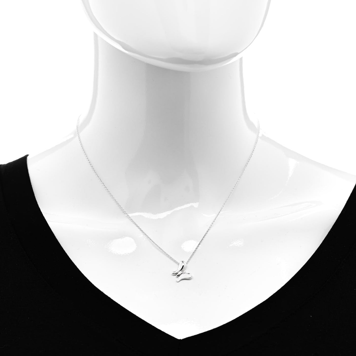 Sterling Silver Elsa Peretti Butterfly Pendant Necklace