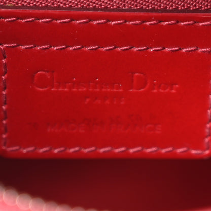 Christian Dior Patent Cannage Medium Lady Dior Red 5 of 9