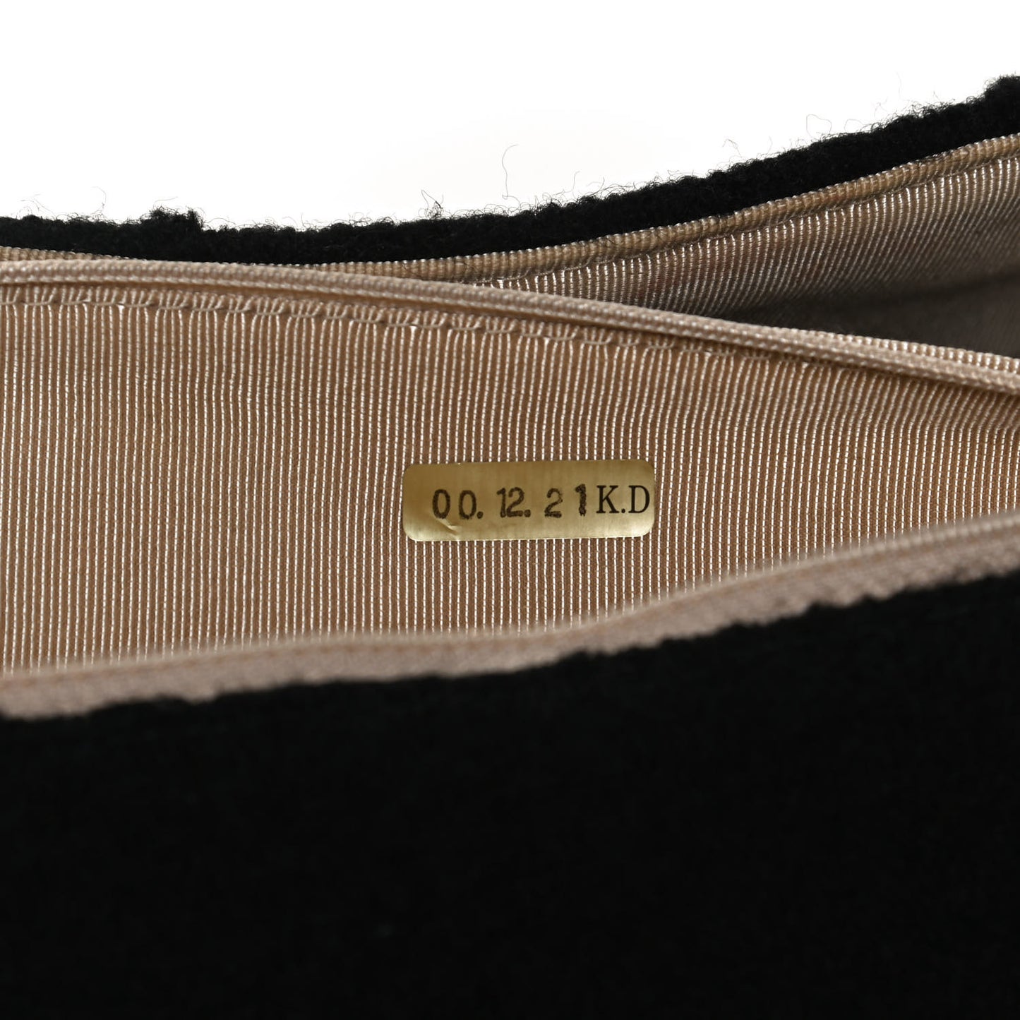 Wool Jumbo Chocolate Bar Mademoiselle Flap Black