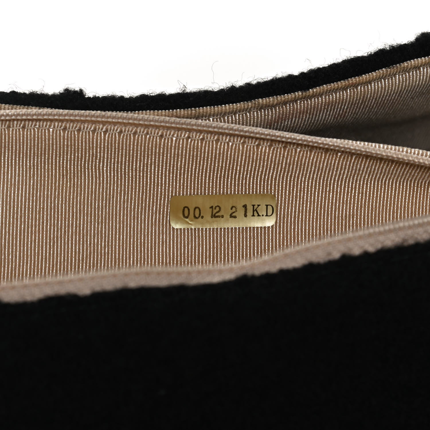 Chanel Wool Jumbo Chocolate Bar Mademoiselle Flap Black 7 of 12
