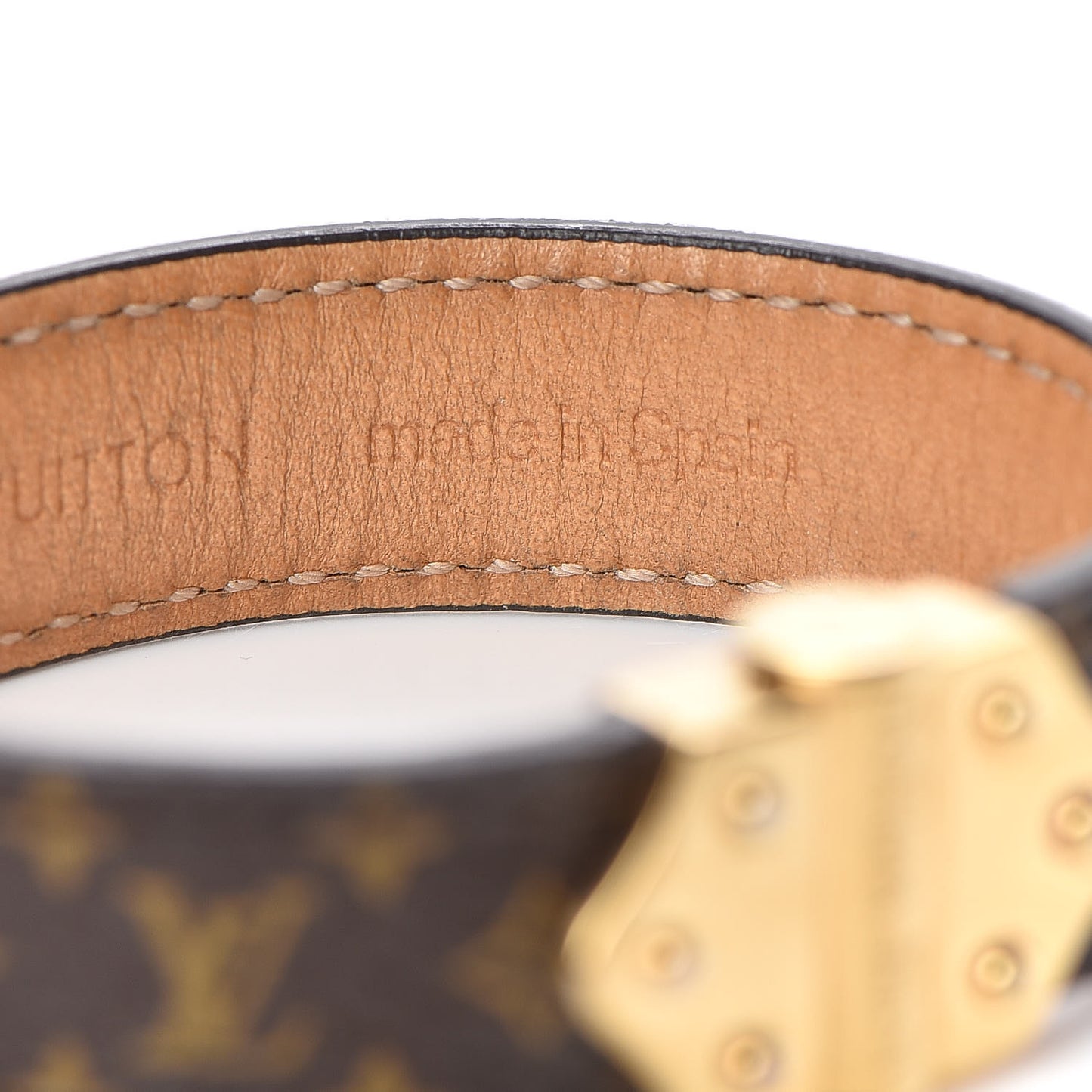 Monogram Lockit Bracelet 17 Black