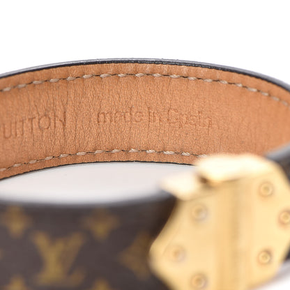Louis Vuitton Monogram Lockit Bracelet 17 Black 8 of 9