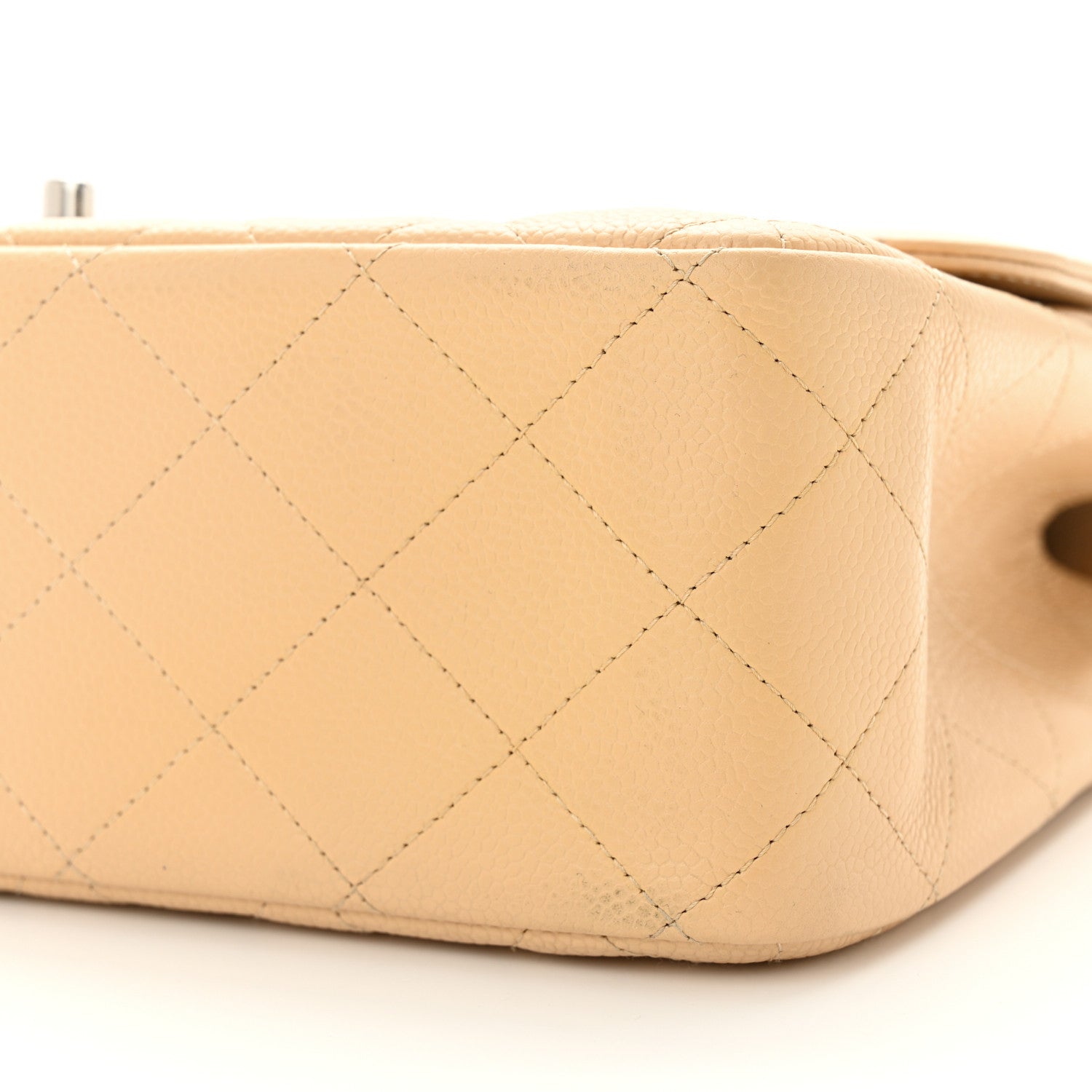 Chanel Caviar Quilted Jumbo Double Flap Beige Clair 10 of 11