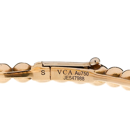 Van Cleef & Arpels 18K Yellow Gold Perlee Pearls of Gold Bracelet S 3 of 3