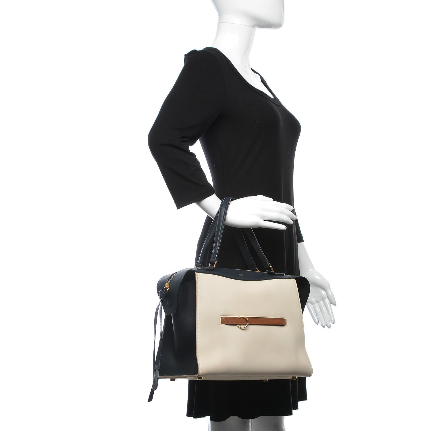 Celine Smooth Calfskin Small Ring Bag Chalk 2 of 7