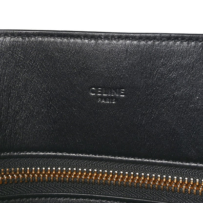 Celine Triomphe Canvas Calfskin Large Vertical Cabas Black 6 of 8