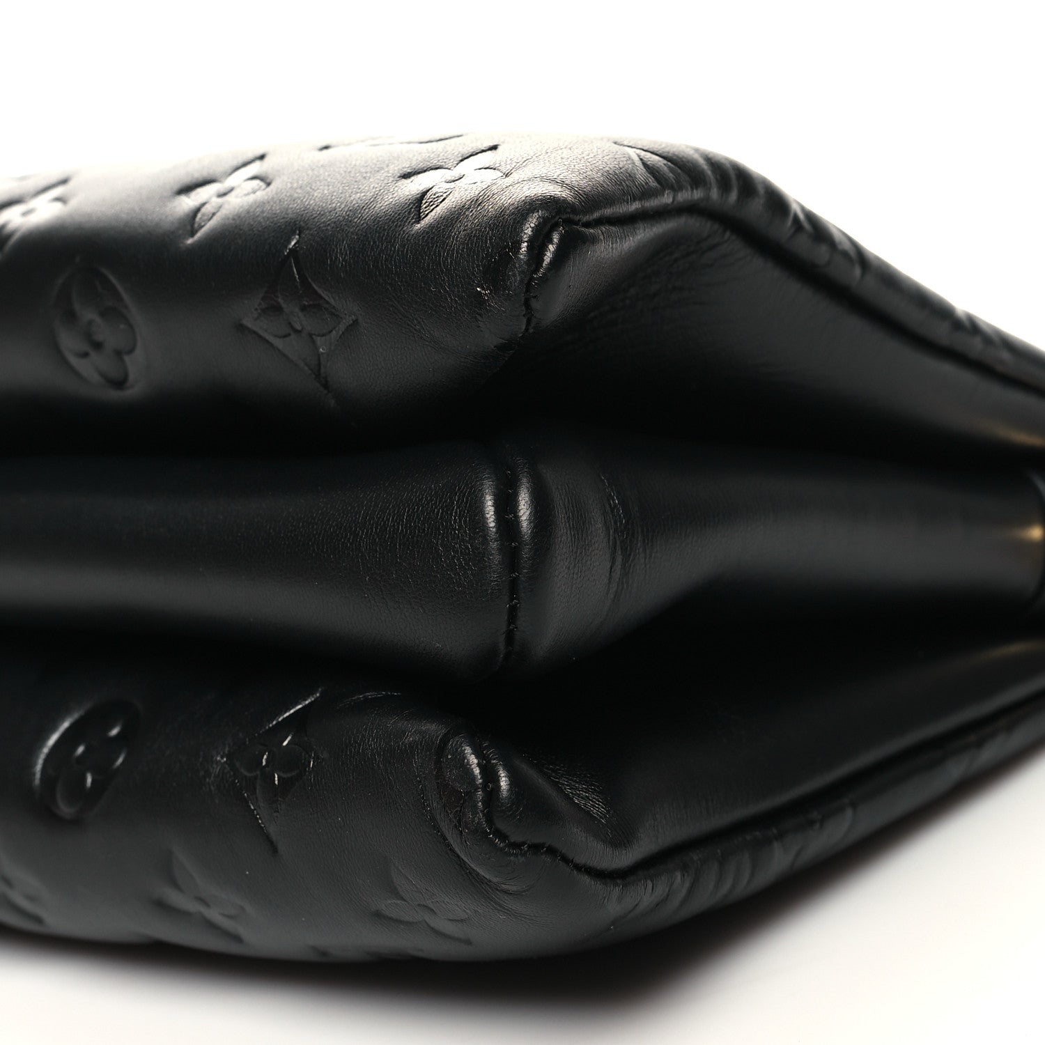 Louis Vuitton Lambskin Embossed Monogram Coussin PM Black 11 of 11