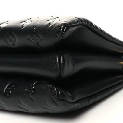 Louis Vuitton Lambskin Embossed Monogram Coussin PM Black 11 of 11