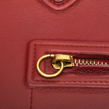 Celine Supple Calfskin Medium Phantom Luggage Red 10 of 10