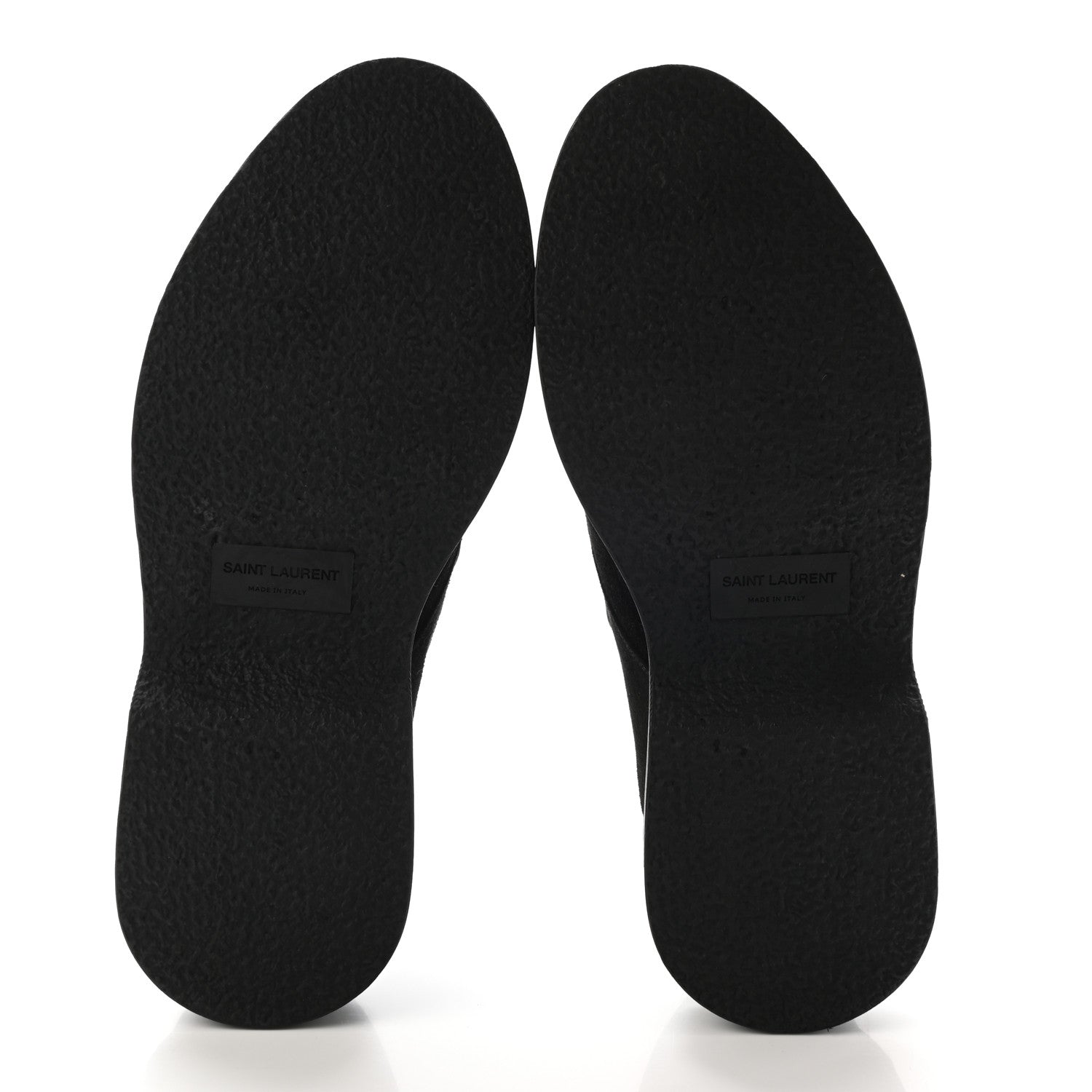 Saint Laurent Suede Cashmere Teddy 10 Lace Up Loafer 39 Black 5 of 8