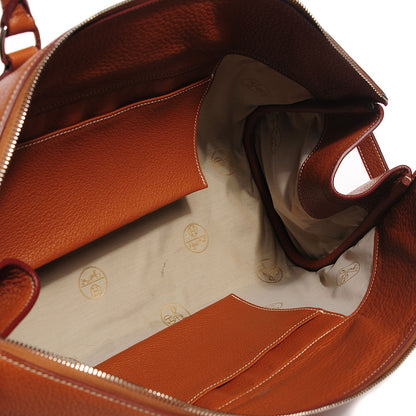 Hermes Taurillon Clemence Shoulder Atlas Satchel Gold 6 of 15