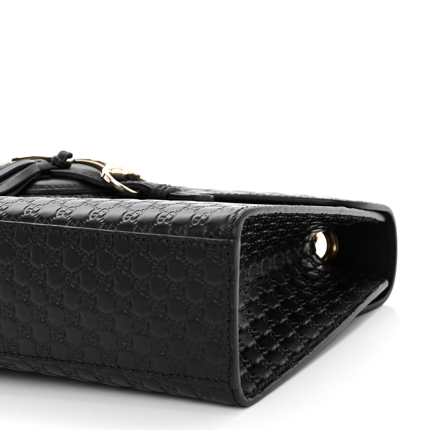 Microguccissima Medium Emily Chain Shoulder Bag Black