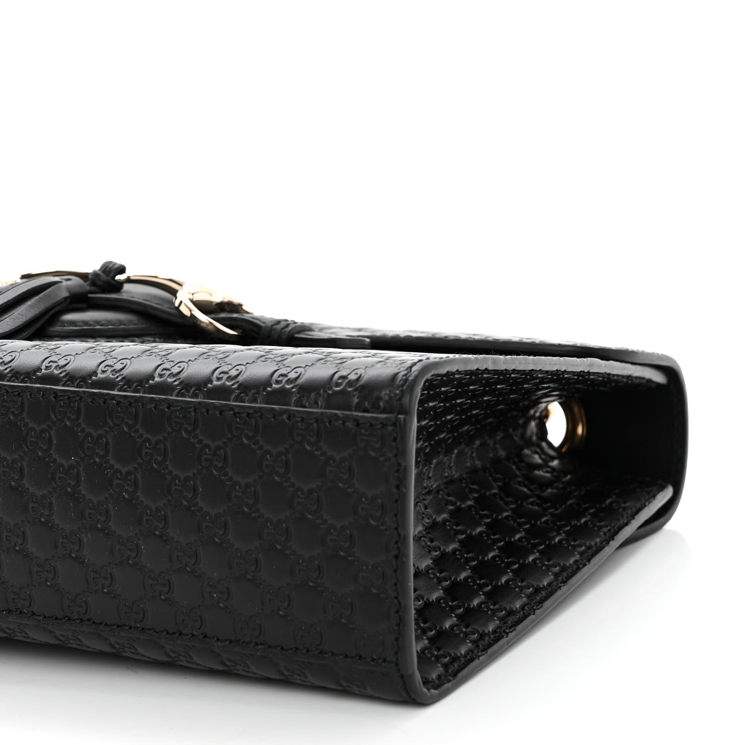 Gucci Microguccissima Medium Emily Chain Shoulder Bag Black 10 of 10