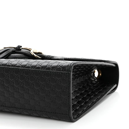 Gucci Microguccissima Medium Emily Chain Shoulder Bag Black 10 of 10