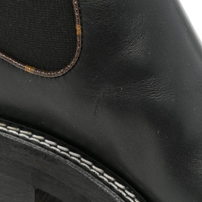 Louis Vuitton Calfskin Monogram Beaubourg Ankle Boots 40 Black 13 of 16