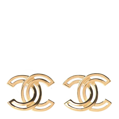 Chanel Metal Obazine CC Earrings Gold 1 of 4