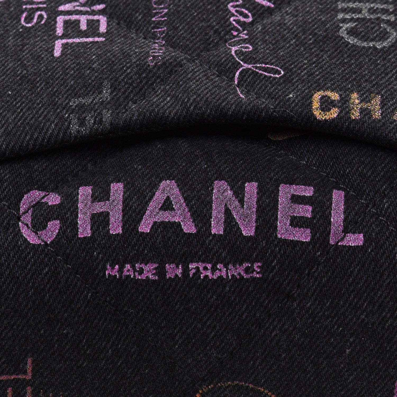 Chanel Denim Quilted Denim Mood Mini Rectangular Flap Black Multicolor 9 of 13