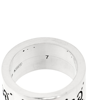 Gucci Sterling Silver GucciGhost Hamlet Skull Band Ring 47 4 6 of 6