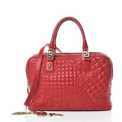 Versace Barocco Quilted Nappa Vanitas Demetra Bag Red 4 of 28
