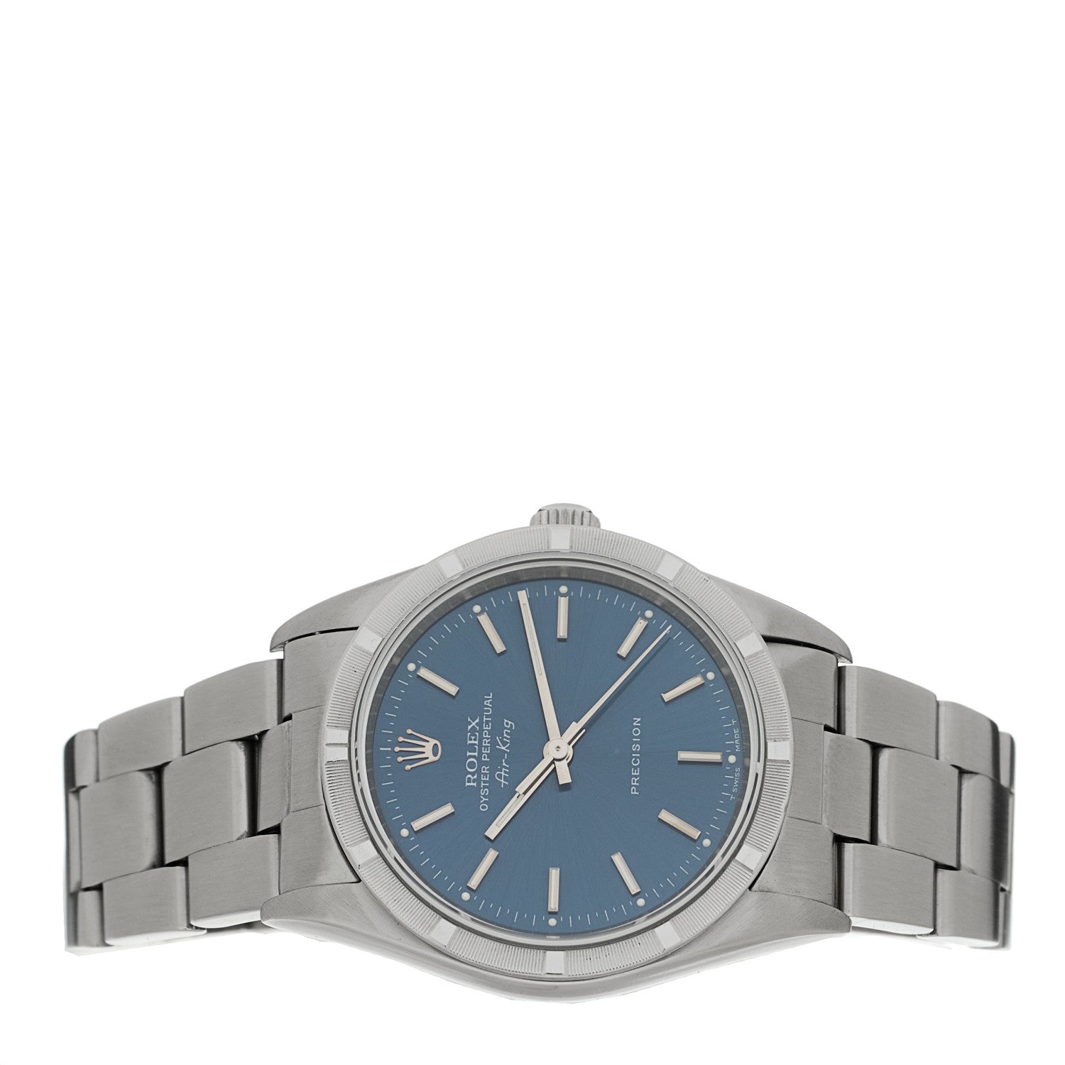 Rolex Stainless Steel 34mm Oyster Perpetual Air-King Precision Watch Blue 14010 2 of 4