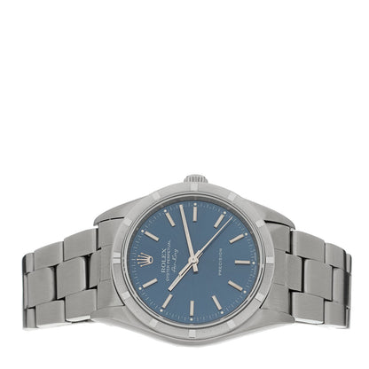 Rolex Stainless Steel 34mm Oyster Perpetual Air-King Precision Watch Blue 14010 2 of 4