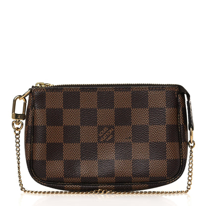 Louis Vuitton Damier Ebene Mini Pochette Accessories 1 of 11