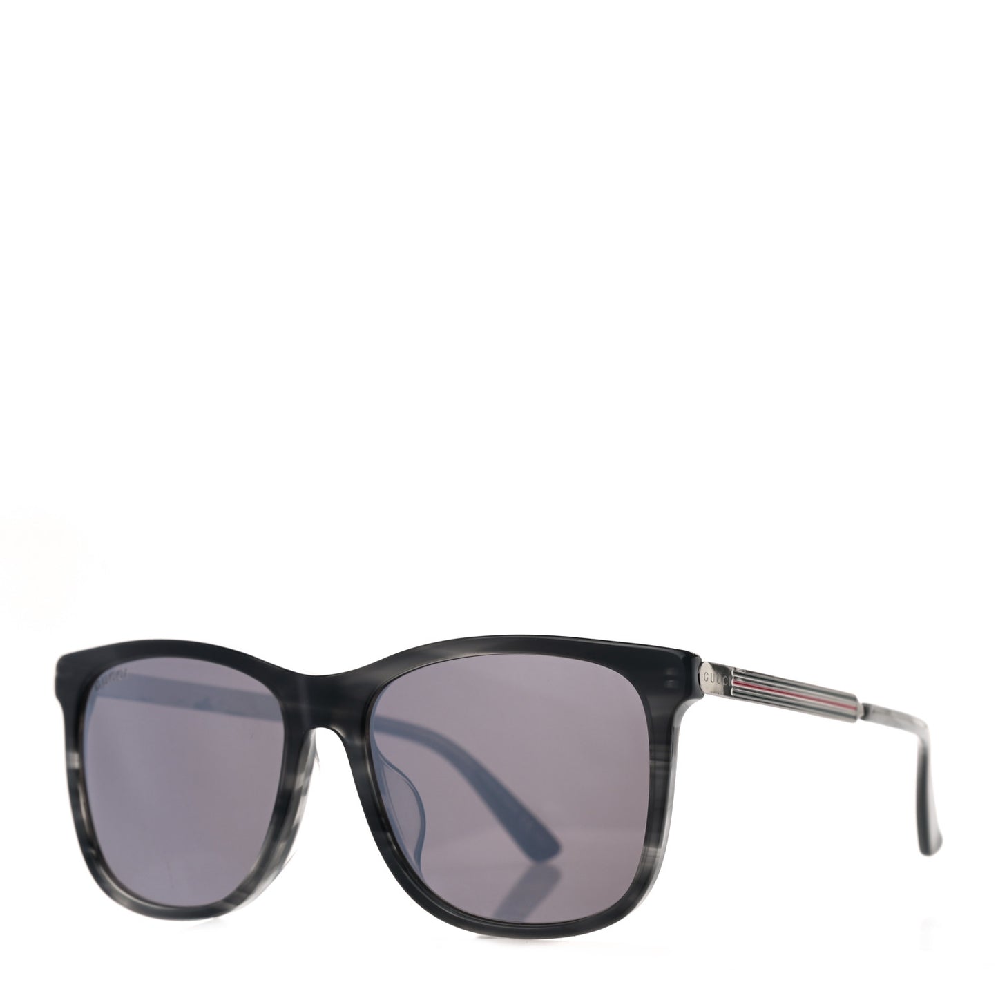 Acetate Square Frame Web Sunglasses GG0078SK Black